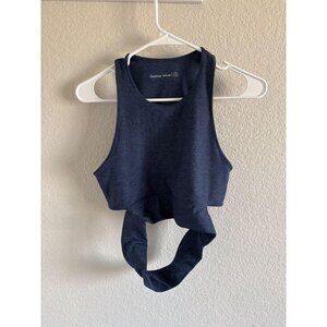 Outdoor Voices Sports Bra Navy Blue Heather Athletic Gym